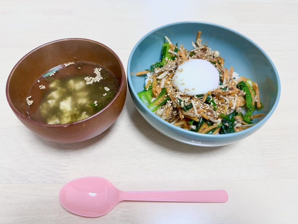 ジューシーそぼろと野菜のビビンバ